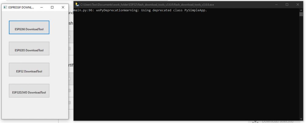 Flash Download Tool &mdash; выбор чипа